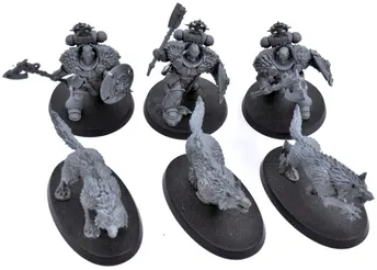 SPACE WOLVES 3 Wolf Guard Headtakers #1 Warhammer 40K 7635