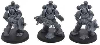 SPACE MARINES 3 Eradicators With Heavy Bolters Armageddon Warhammer 40K Assembled