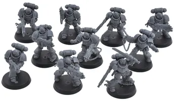 SPACE MARINES 10 Intercessors Armageddon Warhammer 40K Assembled