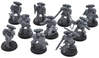 SPACE MARINES 10 Intercessors Armageddon Warhammer 40K Assembled
