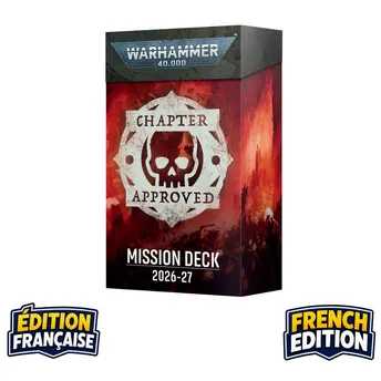 Warhammer 40K Chapter Approved Mission Deck (French) (PRE ORDER) (SECOND WAVE - RELEASE JULY 4)