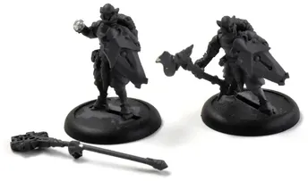 Warmachine Retribution of Scyrah Houseguard Halberdier & Officer w/ Standard