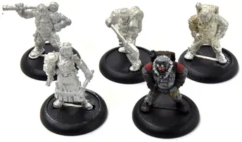 Warmachine Khador 5 Mechaniks #1 Metal