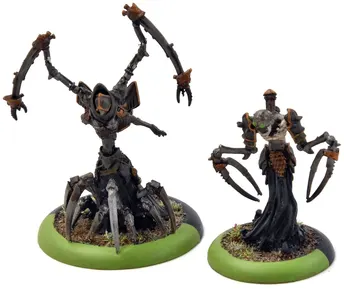 Warmachine Master Necrotech Mortenebra And Deryliss #1 Metal Cryx