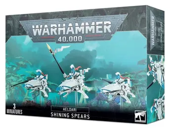 SHINING SPEARS lance fulgenti AELDARI set di 3 miniature WARHAMMER 40K games workshop CITADEL età 12+ Games Workshop - 1