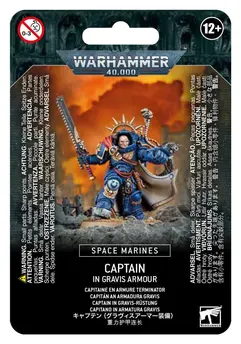 40K Space Marines Captain in Gravis Armour