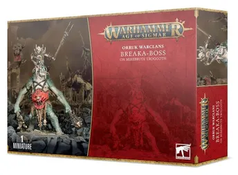 ORRUK WARCLANS: BREAKA-BOSS ON MIREBRUTE TROGGOTH