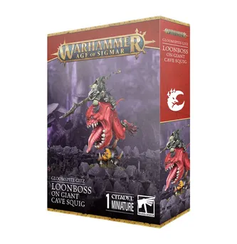 Gloomspite Gitz: Loonboss sur Giant Cave Squig