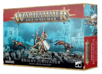 STORMCAST ETERNALS: KNIGHT-JUDICATOR WITH GRYPH-HOUNDS