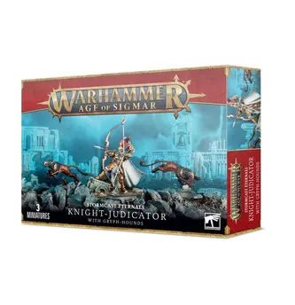 KNIGHT JUDICATOR with gryph hounds STORMCAST ETERNALS 3 miniature WARHAMMER age of sigmar CITADEL età 12+ Games Workshop - 1