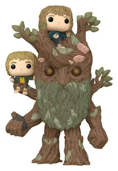 The Lord of the Rings Super Sized POP! Animation Vinyl Figure Treebeard with Merry & Pippin 15 cm