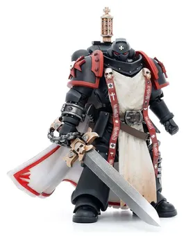 Warhammer 40k Actionfigur i skala 1/18 Black Templars Primaris Sword Brethren Eberwulf, 12 cm