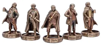 Lord of the Rings Mini Figuriner - Hobbits från Fylke, 7 cm