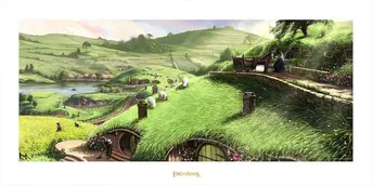 Lord of the Rings konsttryck Störaren av freden 59 x 30 cm