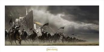 Lord of the Rings Konsttryck Faramirs Anfall 59 x 30 cm