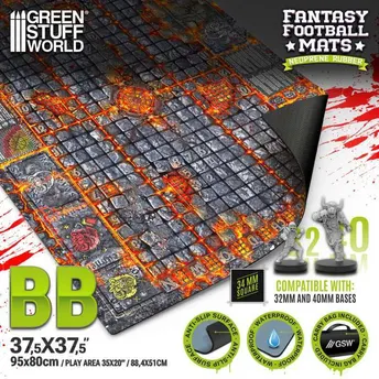 Fantasy Football - Hellcore Pitch (95x80cm)