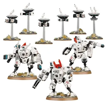 40K Tau Empire XV8 Crisis Battlesuit Team