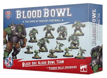 BloodBowl: Thunder Valley Greenskin - Black Orc Team