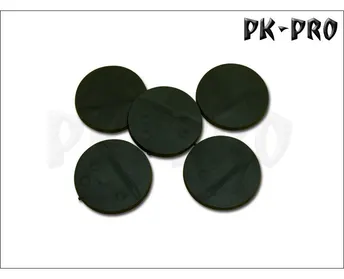40mm Rund Bases (Magnet Slot + 3x optional Miniature Slot) (5x)