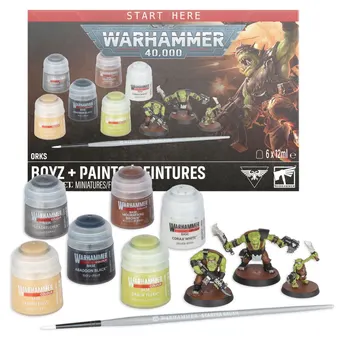 WARHAMMER 40K ORKS + PAINTS