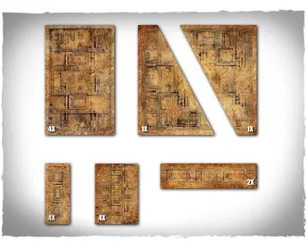 Deepcut Warhammer 40k 11th ed Terrain Areas Footprints - Badlands