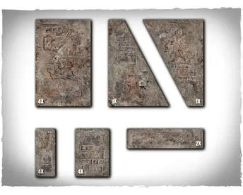 Deepcut Warhammer 40k 11th ed Terrain Areas Footprints - Orcs