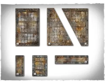 Deepcut Warhammer 40k 11th ed Terrain Areas Footprints - Sector Imperialis