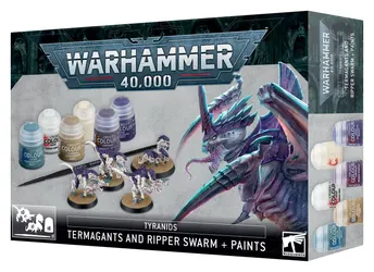 Games Workshop Tyranids: Termagants And Ripper Swarm + Paints Set