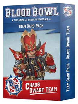 Games Workshop Blood Bowl Chaos Dwarf Team – Card Pack