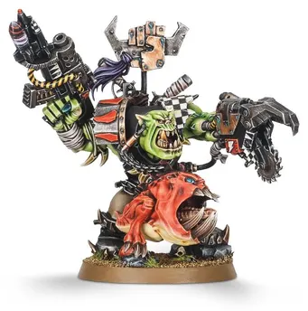 Warhammer 40k Ork Warboss with Attack Squig