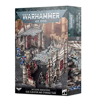 Games Workshop Warhammer 40K 64-62 Battlezone Manufactorum SubCloister & Storage