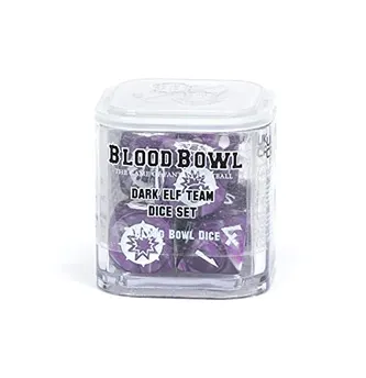 Games Workshop Blood Bowl: Dark Elf Team Dice Set GWS 200-37