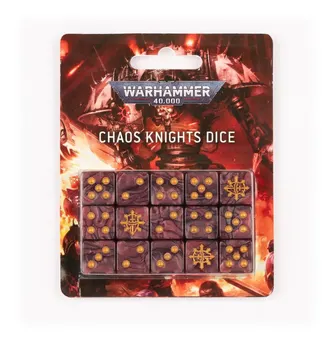 Warhammer 40K Chaos Knights Dice Set Games Workshop 43-32