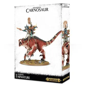 Seraphon Saurus Scar-Veteran on Carnosaur or Troglodon 88-10 Age of Sigmar