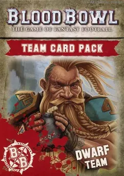 Games Workshop Blood Bowl Dwarf Team Card Pack 200-45-60