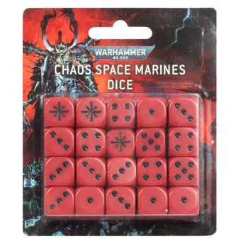 Games Workshop Warhammer 40K: Chaos Space Marines Dice Set GWS 86-62
