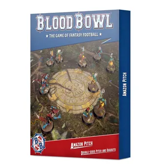 Games Workshop Blood Bowl Amazon Team Pitch and Dugout GWS 202-29