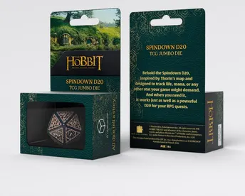The Hobbit Spindown D20 - Tideborn TCG Jumbo Die (Q-Workshop)