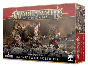 MAN-SKEWER BOLTBOYZ Orruk Warclans Baleztrieri Infilzauomini 3 miniature Warhammer Age of Sigmar Games Workshop - 1
