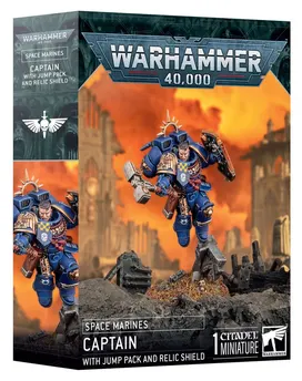Captain with Jump Pack and Relic Shield