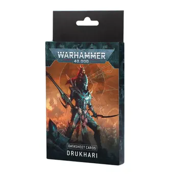 Games Workshop Warhammer 40k Drukhari Datacards 45-02-60