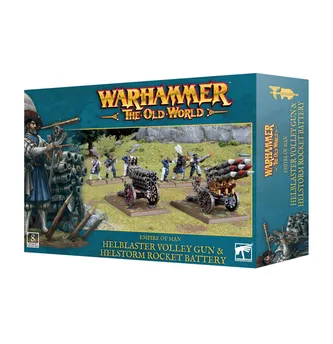Games Workshop: Warhammer the Old World - Empire of Man - Helblaster Volley Gun & Helstorm Rocket Battery (06-114)