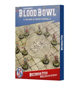 Games Workshop: Blood Bowl - Bretonnian Pitch - Double-sided Pitch and Dugouts (202-61)