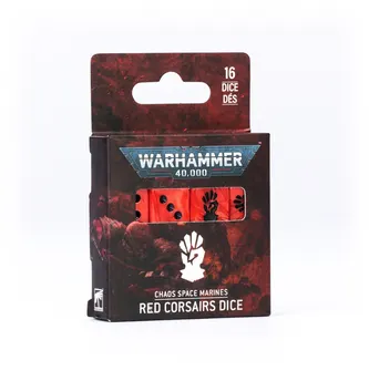 Games Workshop: Warhammer 40,000 - Chaos Space Marines - Red Corsairs Dice (43-115)