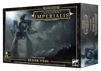 Games Workshop: Legions Imperialis - Reaver Titan with Gravition Obliterator and Volkite Annihilator (03-110)