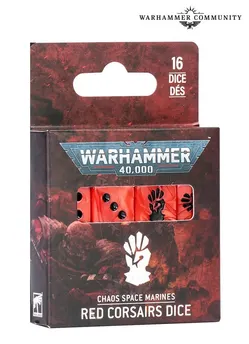 Chaos Space Marines Red Corsairs- Dice