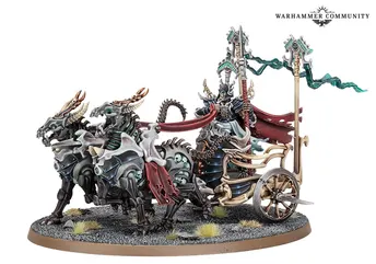 Age of Sigmar: Ossiarch Bonereapers  Liege- kavalos on war Chariot-Tithe