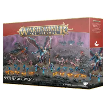 Warhammer Age Of Sigmar  Battleforce Lumineth Realm-lords : Disciples Of Tzeentch : Mutant Fire Cavalcade
