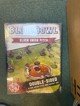 Blood Bowl: Elven Union Pitch and Dugouts SEALED OUTSIDE BOX DAMAGE