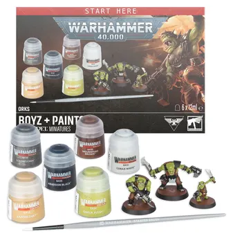 40K – Orks – Boyz + Paints